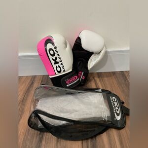 CKO Kickboxing Pink and White Gloves